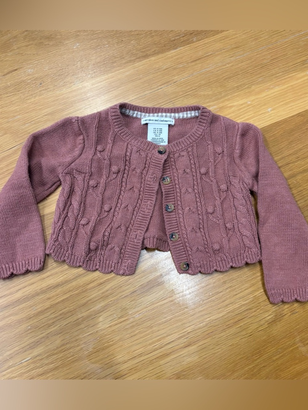 Cupcakes & Cashmere Baby Cable Knit Cardigan